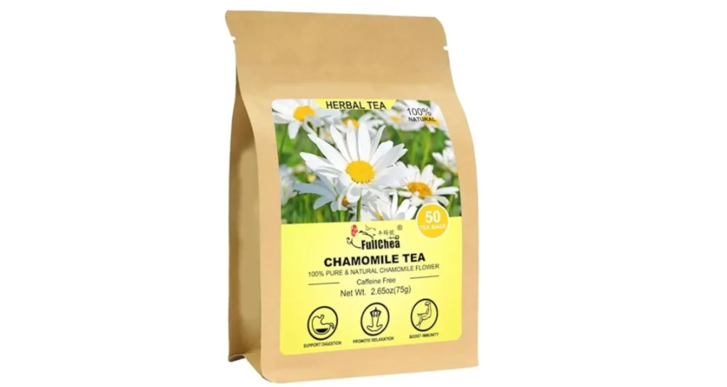 Izzy’s Rating: 4.3 out of 5 FullChea Chamomile Tea Bags provide a premium experience. Made with fresh, hand-picked chamomile flowers, it contains no artificial additives. This tea helps you unwind and promotes a restful sleep, as it's known for its calming effects. Each sip offers a fresh, herbaceous flavor with a subtle floral sweetness. It is perfect for relaxation after a long day. Each resealable pack contains 50 tea bags, made with high-quality, glue-free, food-grade materials to keep your tea fresh and safe. FullChea not only calms but also supports the immune system. Also, it provides aids digestion and promotes healthy skin. It’s a perfect herbal tea for both kids and adults, offering a well-rounded, soothing experience.